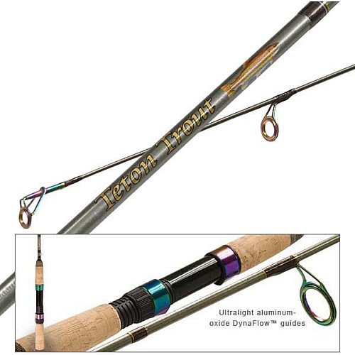 Quantum Fishing Teton Trout 6-Feet 6-Inch 2 Piece Light Spin Fishing Rod with HT