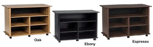 Wood Technology 44 inch-Wide Solid Hardwood TV Component Stand (Oak, Ebony or Espresso) CMV-50