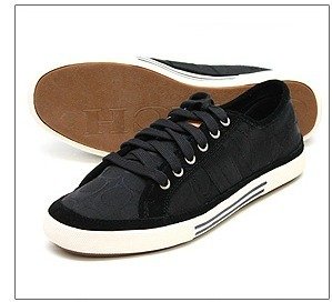 Coach Brad Sneaker FS 12 CM Signature Men Shoes Black Size 10.5m
