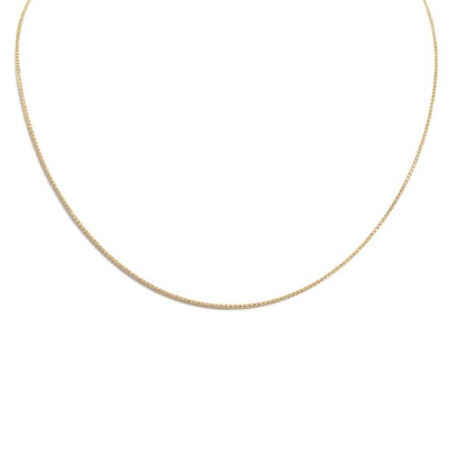 Best Reviews 10K Yellow Gold 2mm Spiga Chain Necklace, 18″ The Cheapest