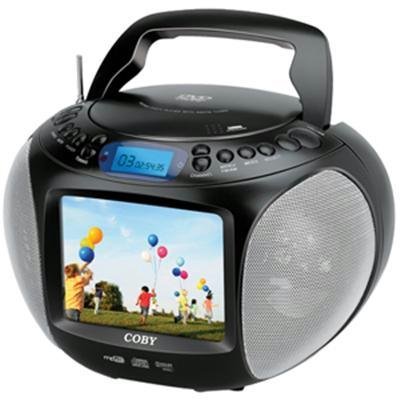 1 Coby Tfdvd577 5 6 Inch Tft Portable Dvd Mp3 Cd Player And