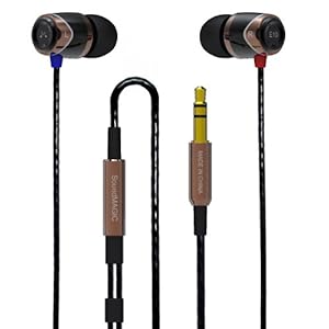 SoundMAGIC E10 In-Ear-Kopfhörer (100±2dB, 3,5mm Klinkenstecker, 1,2m) schwarz/gold Kaufen