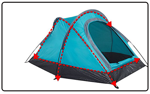 Alvantor Camping Tent Outdoor Warrior Pro Backpacking 83” x 55” x 42”H, Teal