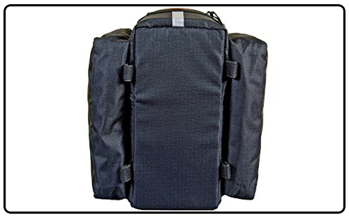 Bushwhacker Mesa Trunk Bag Black - w/Rear Light Clip Attachment & Reflective