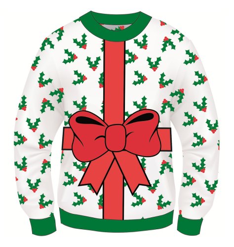 Cheap^ Forum Adult Christmas Present Ribbon Gift Novelty Sweater XL ...